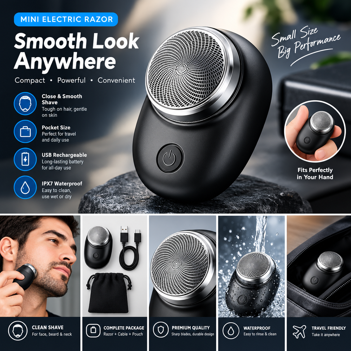 Electric Razor – Smooth, Fast & Convenient Shaving