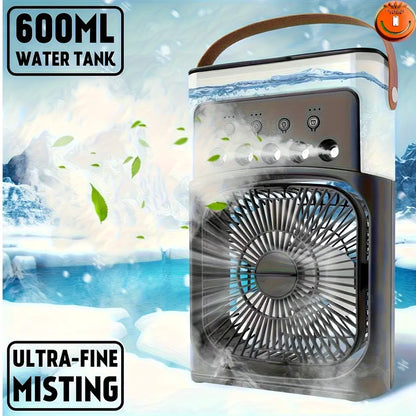 ❄️ Portable Air Cooler dubai best– Mini USB Humidifier Fan | مبرد هواء محمول مع مرطب USB