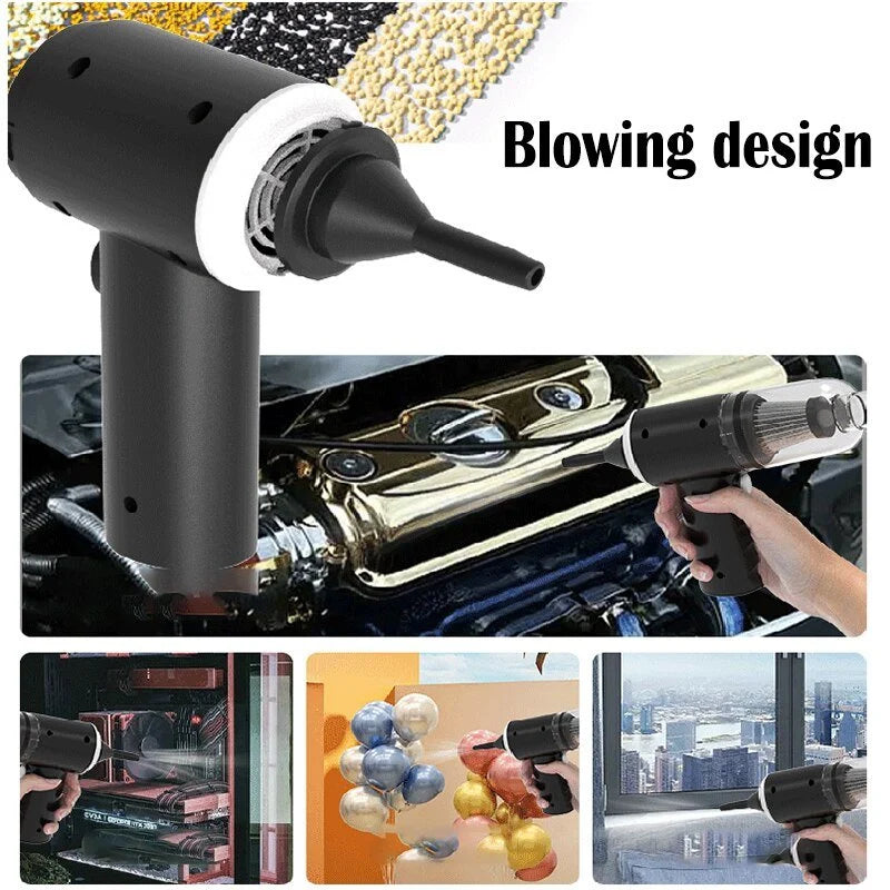 2-in-1 Portable Mini Cordless Handheld Vacuum Cleaner for Car & Home
