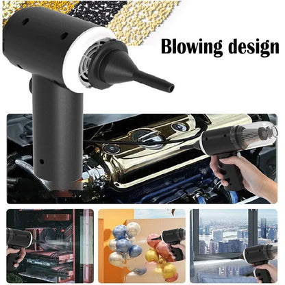 2-in-1 Portable Mini Cordless Handheld Vacuum Cleaner for Car & Home