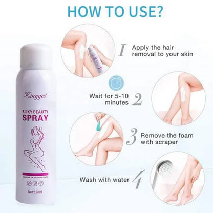 Silky-Hair Removal Spray easy to used